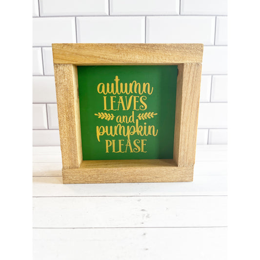 Autumn Leaves Shelf Sitter