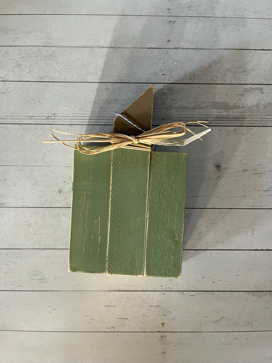Small Wooden Pumpkin Shelf Sitter