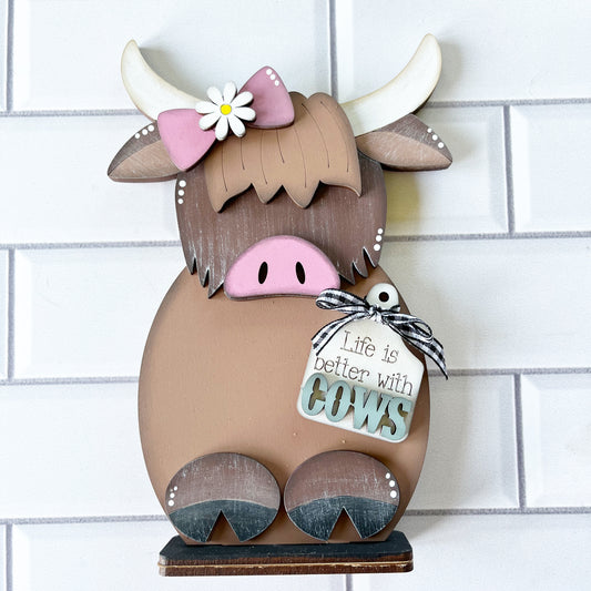 Highland Cow Shelf Sitter