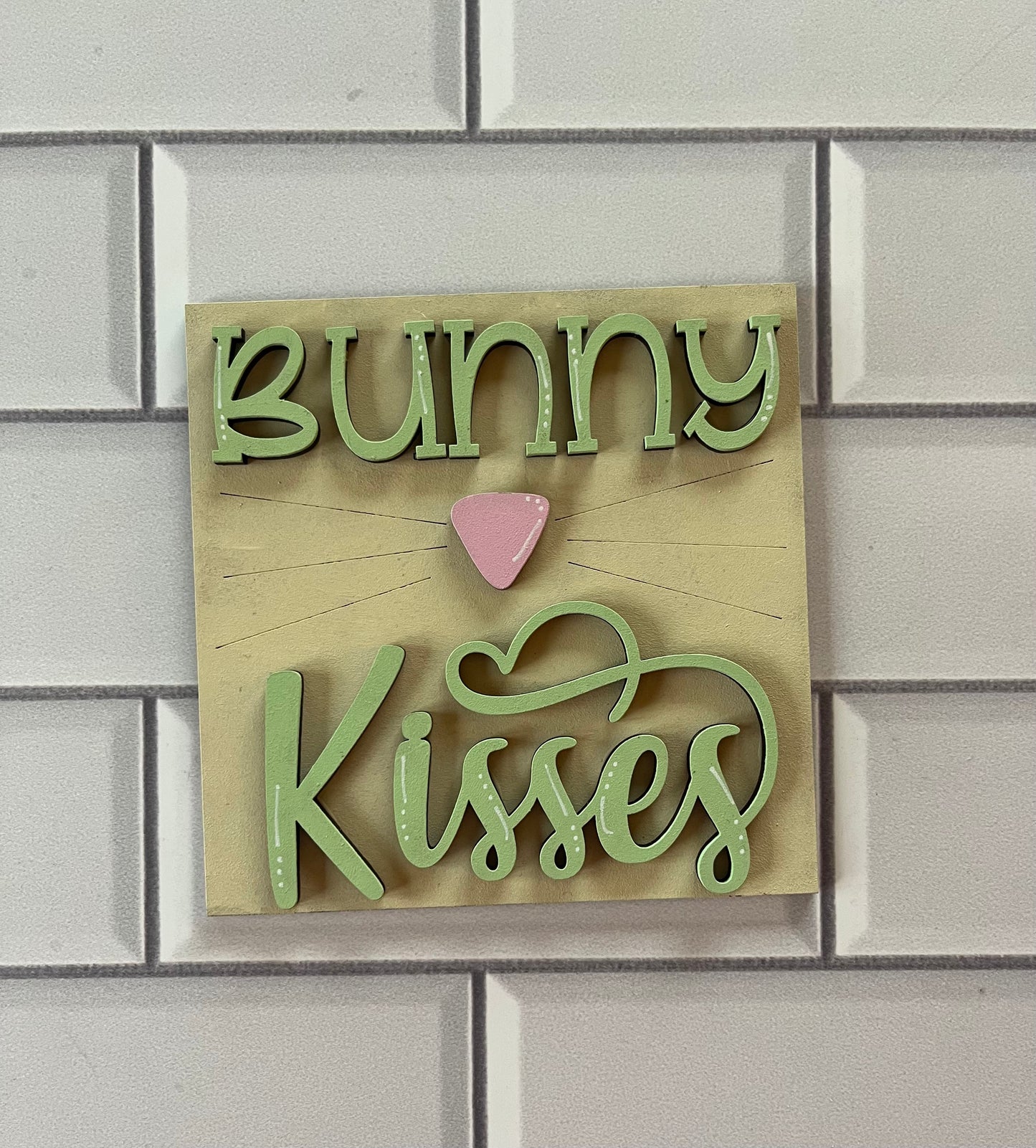 Bunny Kisses Interchangeable Ladder Tile