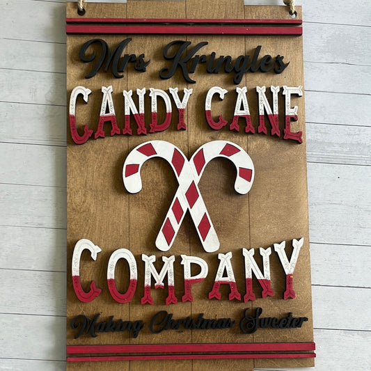 Candy Cane Company Sign