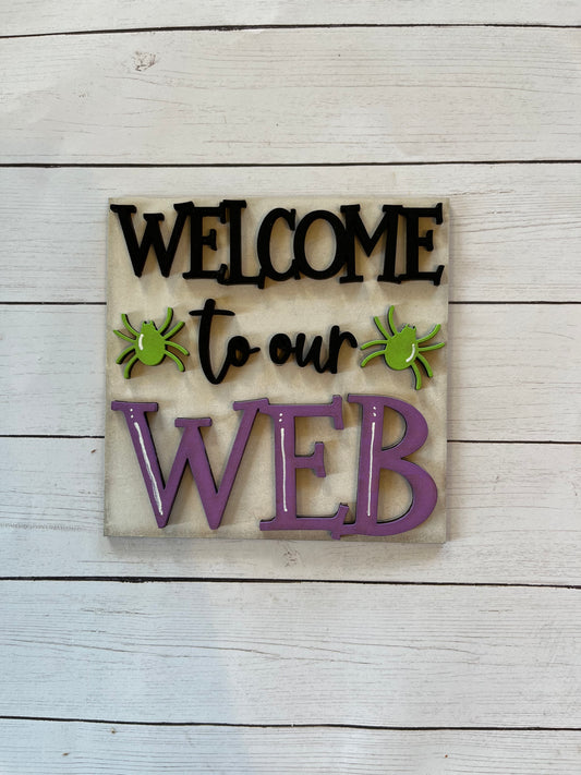 Welcome Web Ladder Tile