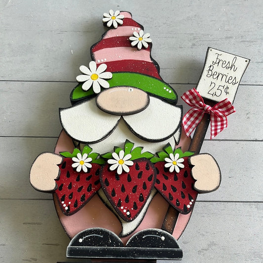 Strawberry Gnome Shelf Sitter