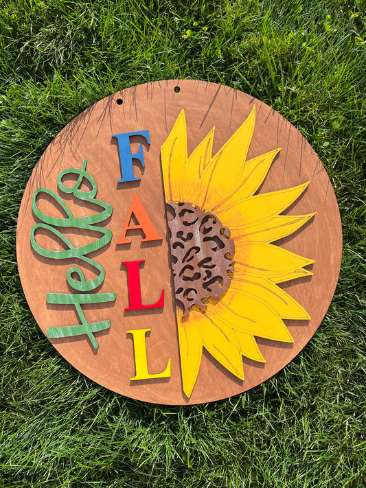 Hello Fall Door Hanger