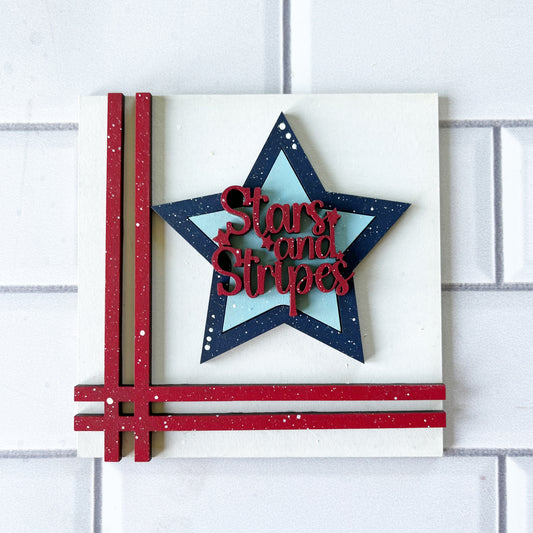 Stars and Stripes Ladder Tile