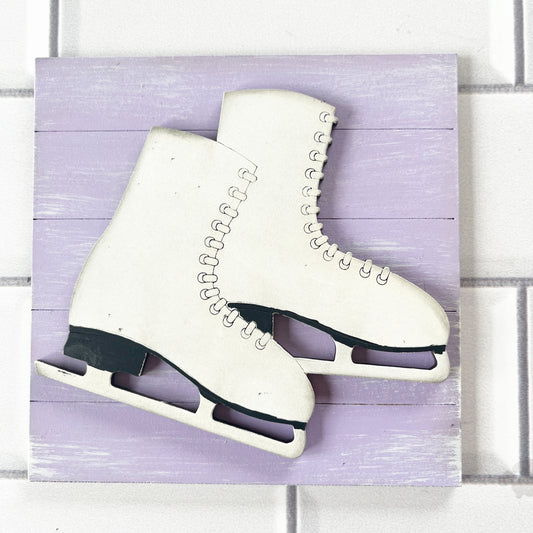 Purple Ice Skates Ladder Tile