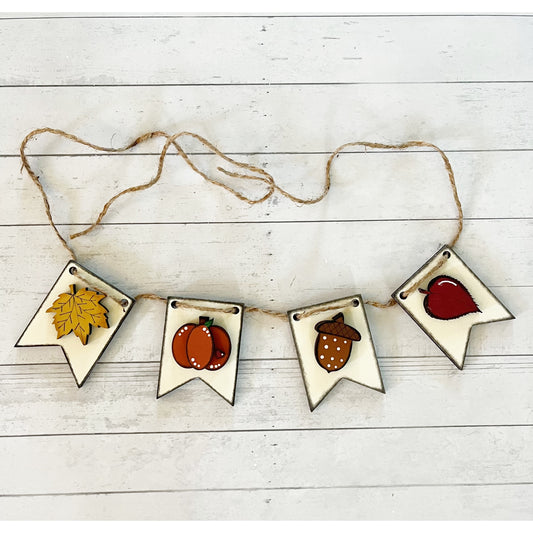 Fall Banner Tiered Tray