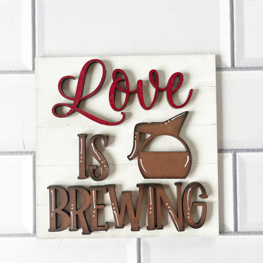 Love Is Brewing Ladder Tile
