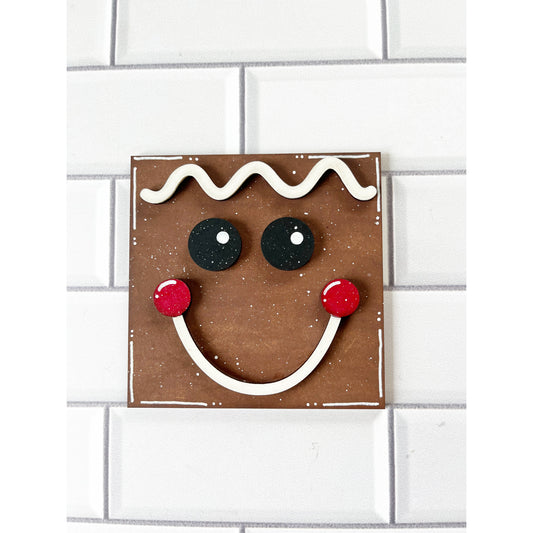 Gingerbread Face Ladder Tile