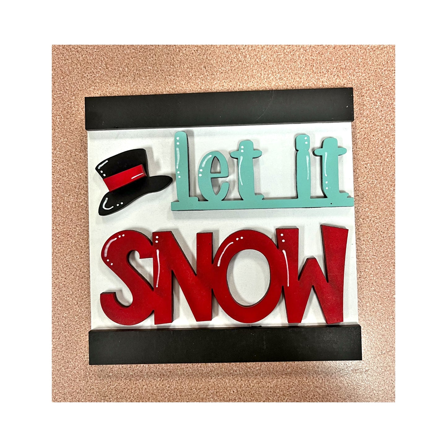 Let It Snow Ladder Tile