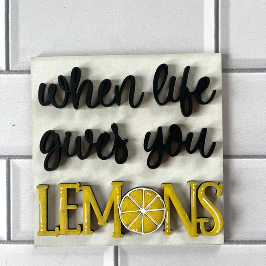 Life Gives Lemon Ladder Tile
