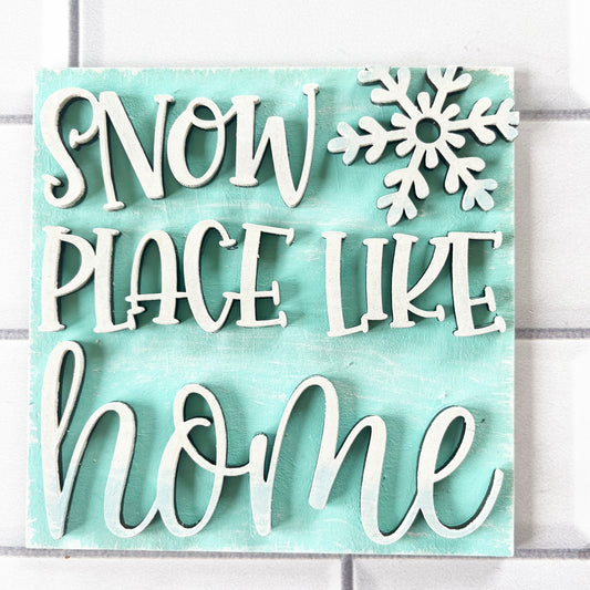 Snow Place Home Ladder Tile