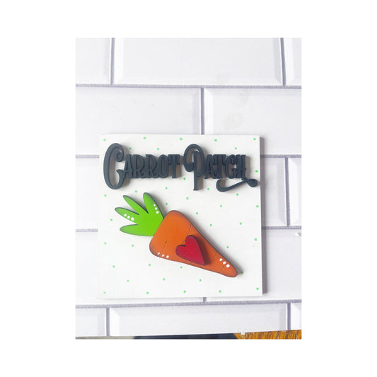 Carrot Patch Ladder Tile Easter Tile