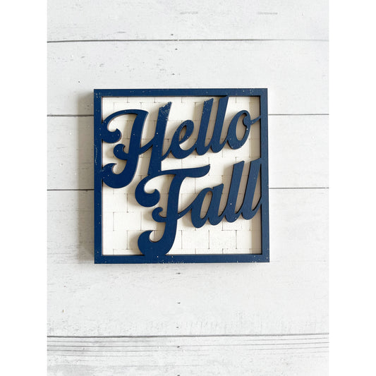 Hello Fall Ladder Tile