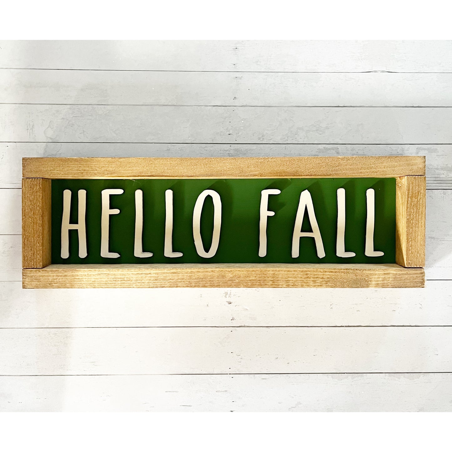 Hello Fall Rectangle Shelf Sitter