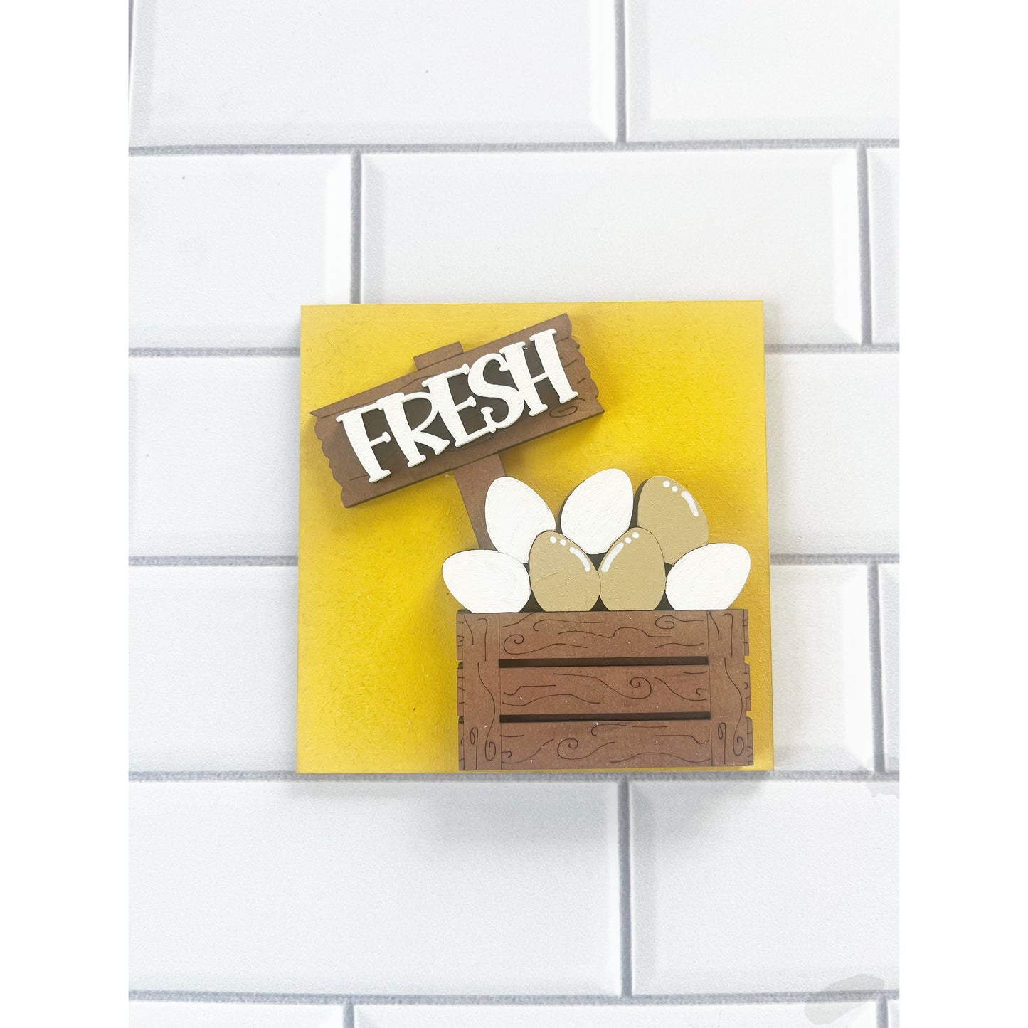 Fresh Eggs Ladder Tile