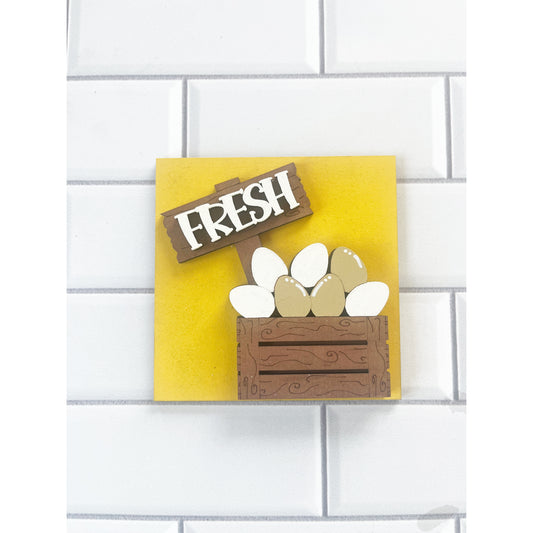 Fresh Eggs Ladder Tile