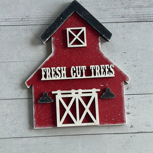 Fresh Cut Trees Tiered Tray