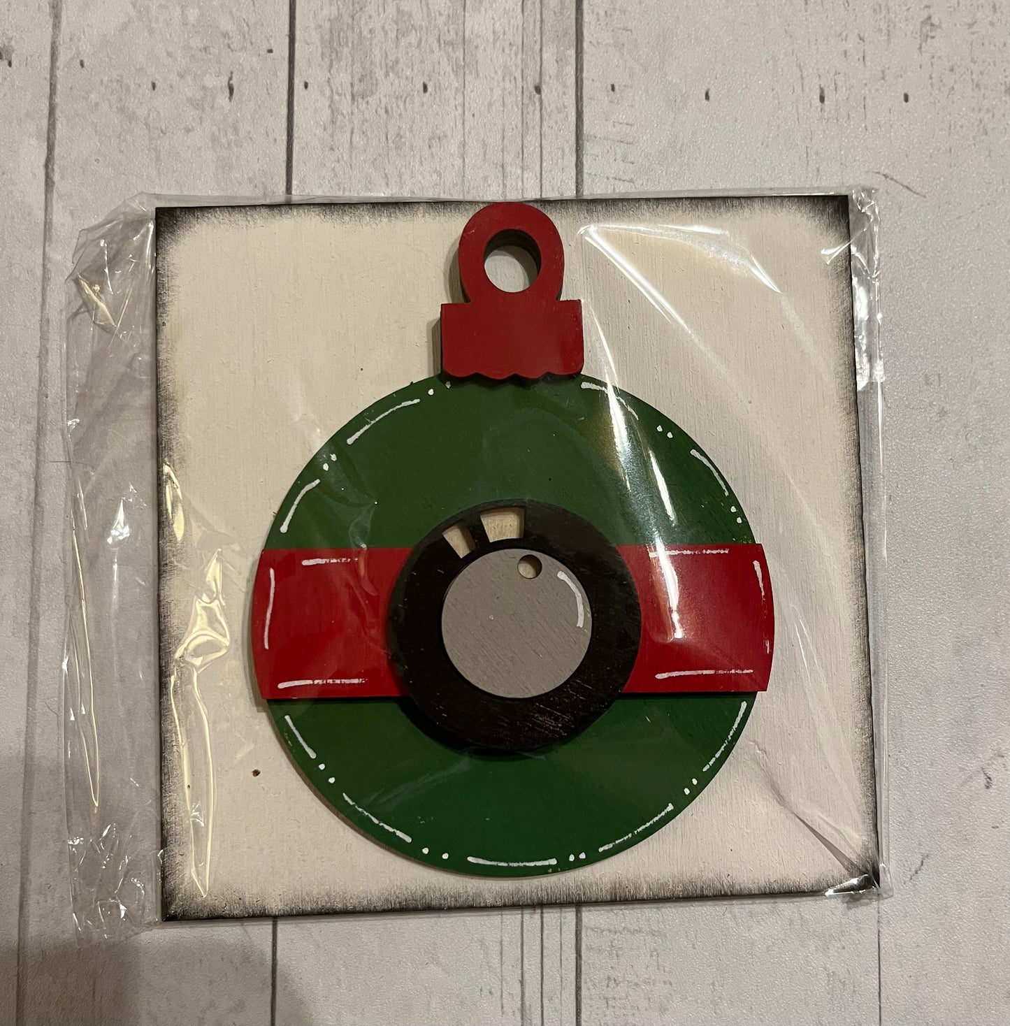 Elf Christmas Ornament Ladder Tile