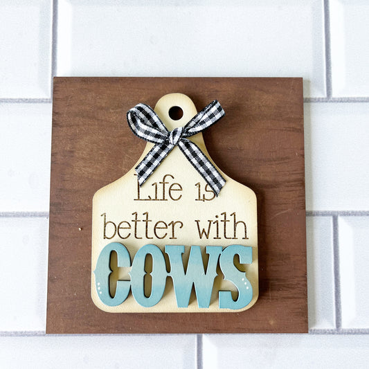 Cow Tag Ladder Tile