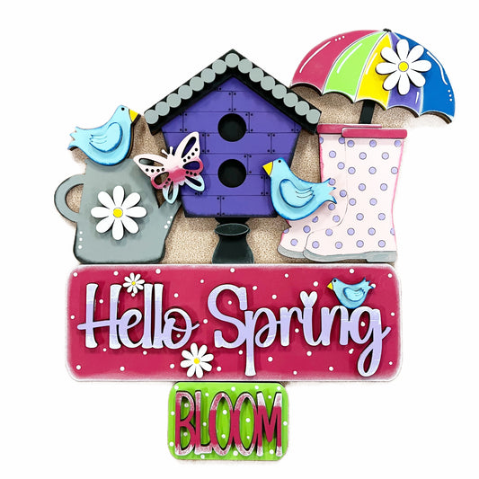 Hello Spring Truck Insert