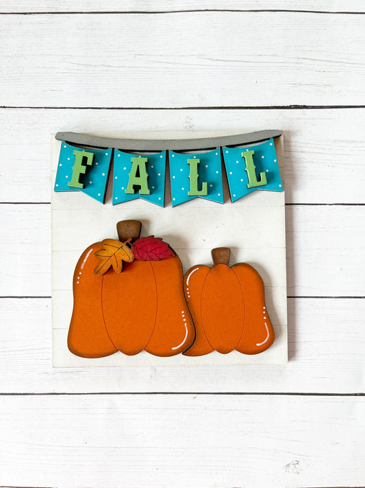 Fall Pumpkins Ladder Tile