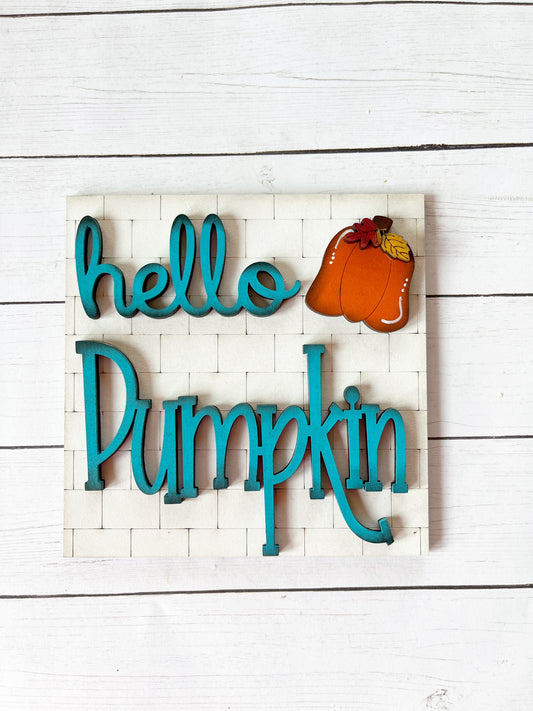 Hello Pumpkin Ladder Tile