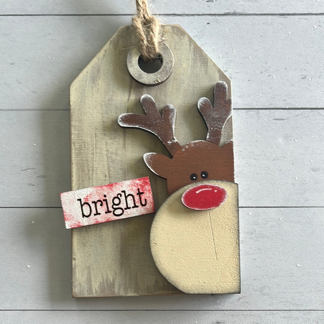 Reindeer Tag/Ornament