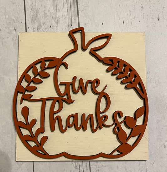 Give Thanks Ladder Tile