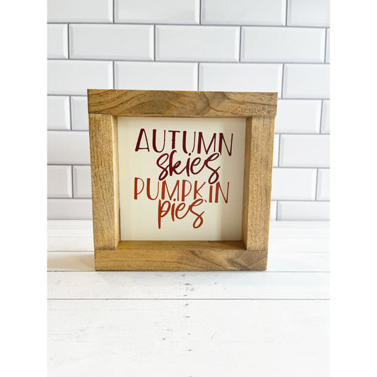 Autumn Skies Shelf Sitter