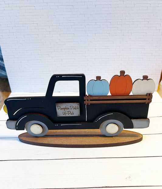 Pumpkin Patch Truck Shelf Sitter