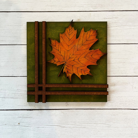 Fall Leaf Ladder Tile