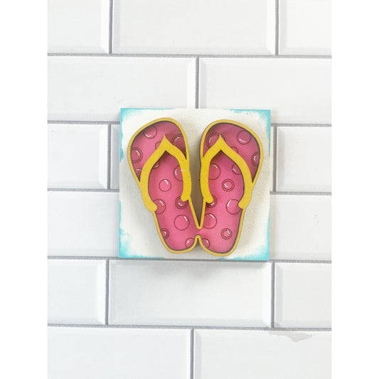 Beach Flip Flop Ladder Tile