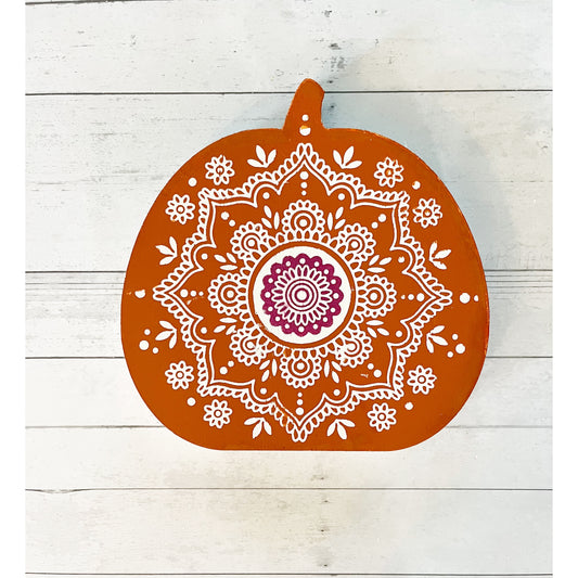 Medium Henna Pumpkin Shelf Sitter