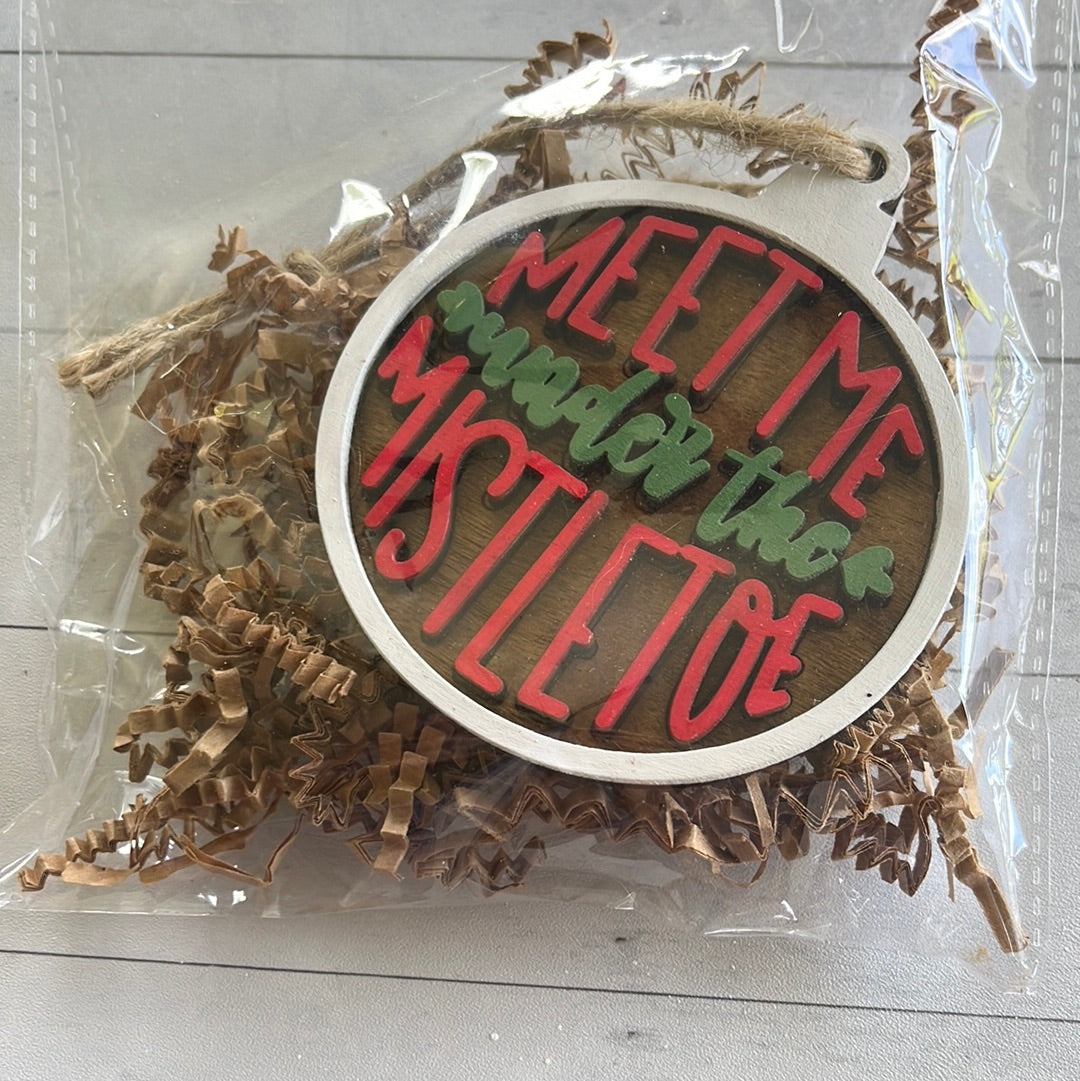 Meet Me Mistletoe Ornament