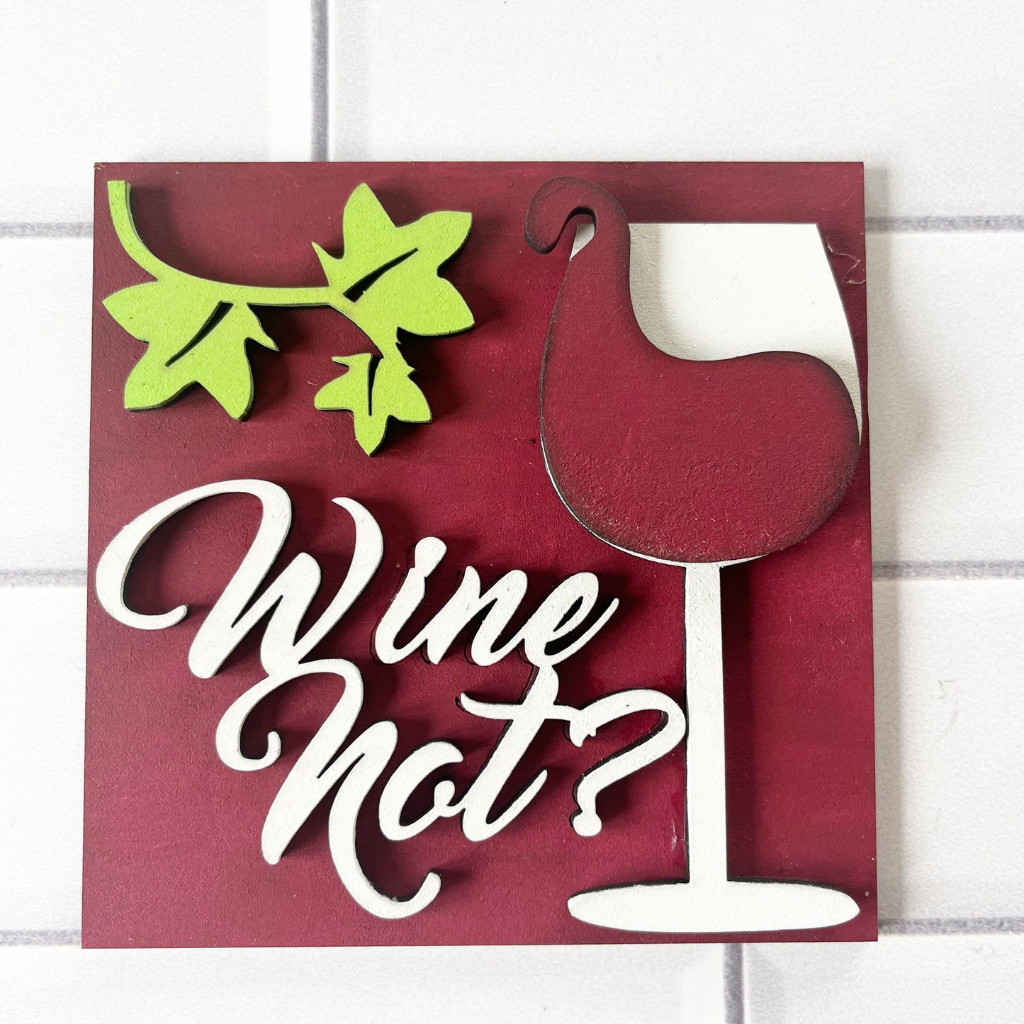 Wine Not Ladder Tile