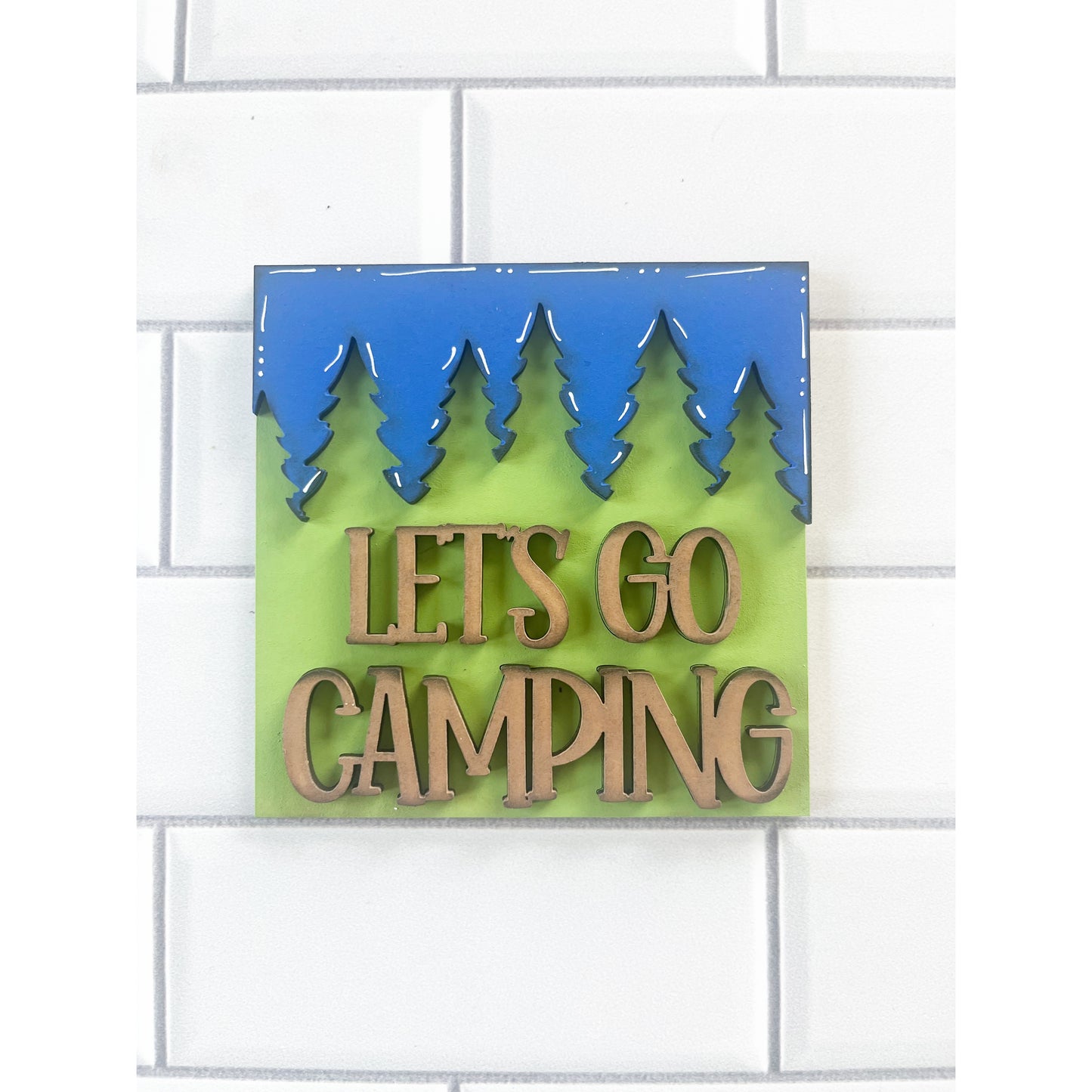 Let’s Go Camping Ladder Tile