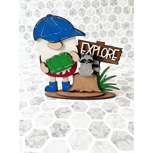 Camping Gnome Shelf Sitter