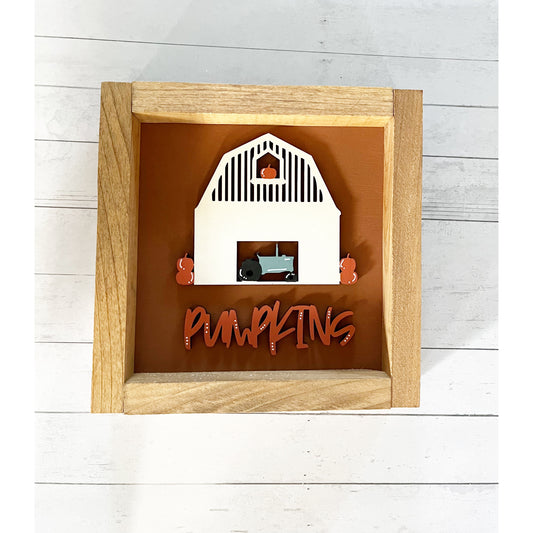 Framed Pumpkins Sign