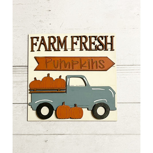 Farm Fresh Pumpkin Ladder Tile