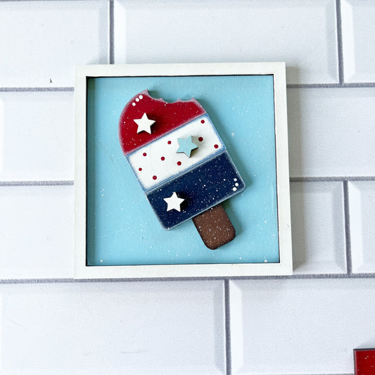 Patriotic Popsicle Ladder Tile