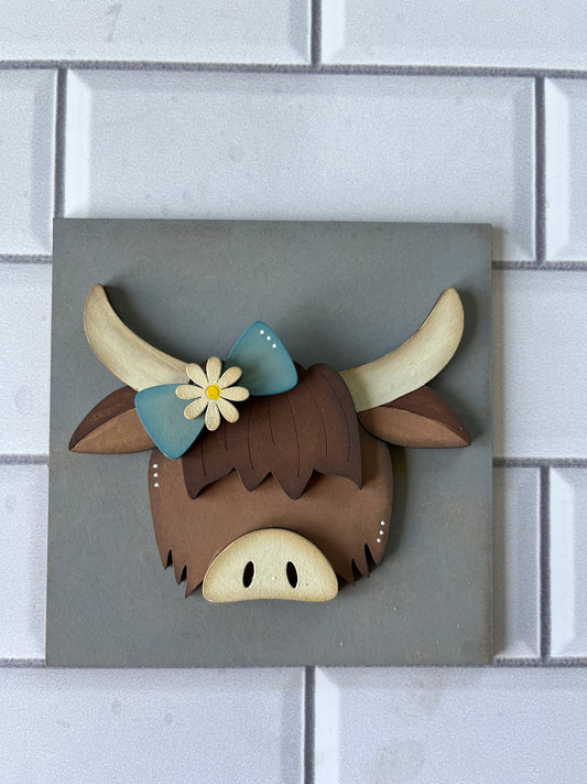 Highland Cow Ladder Tile