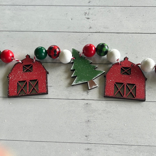 Tree Farm Banner Tiered Tray
